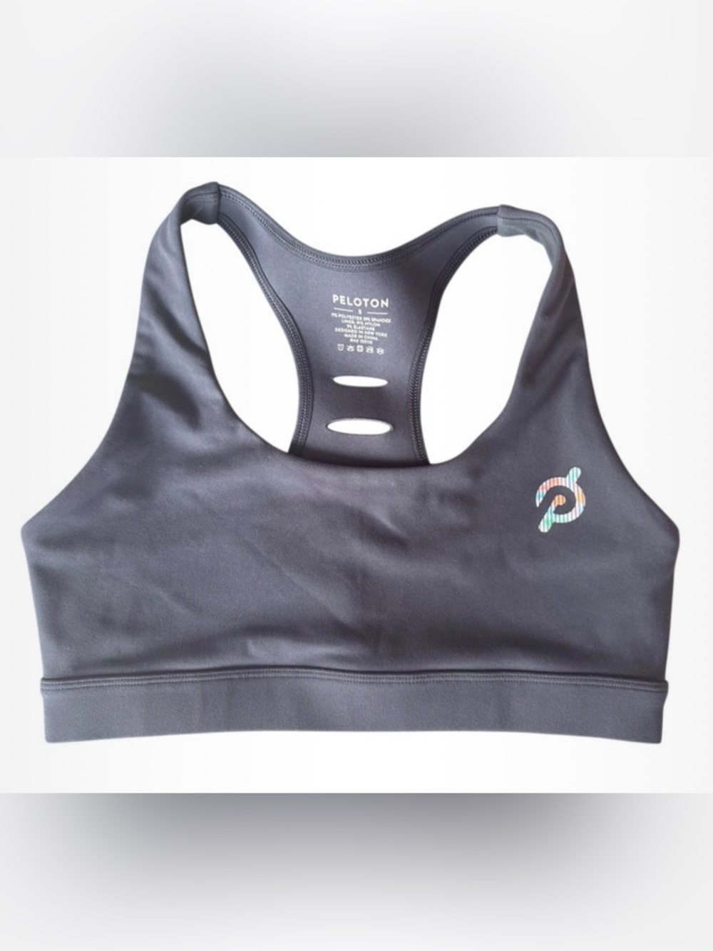 Peloton Women's Grey  ish blue Racerback Sports Bra size small